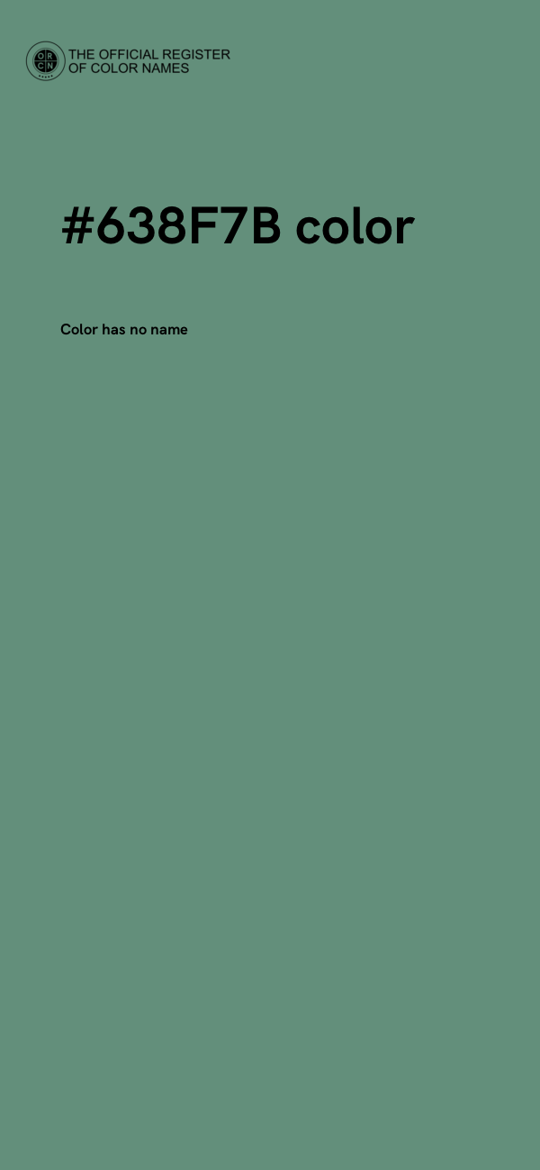 #638F7B color image