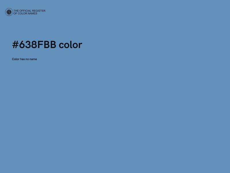 #638FBB color image