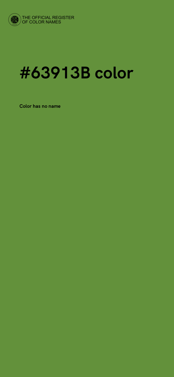 #63913B color image
