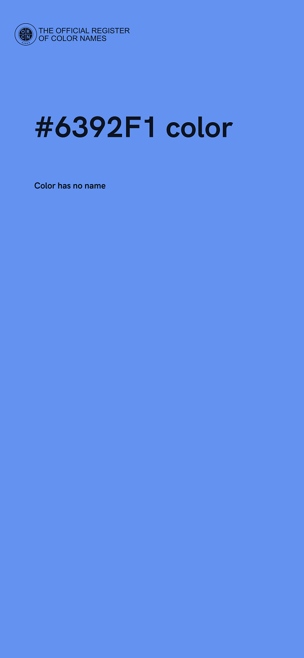 #6392F1 color image