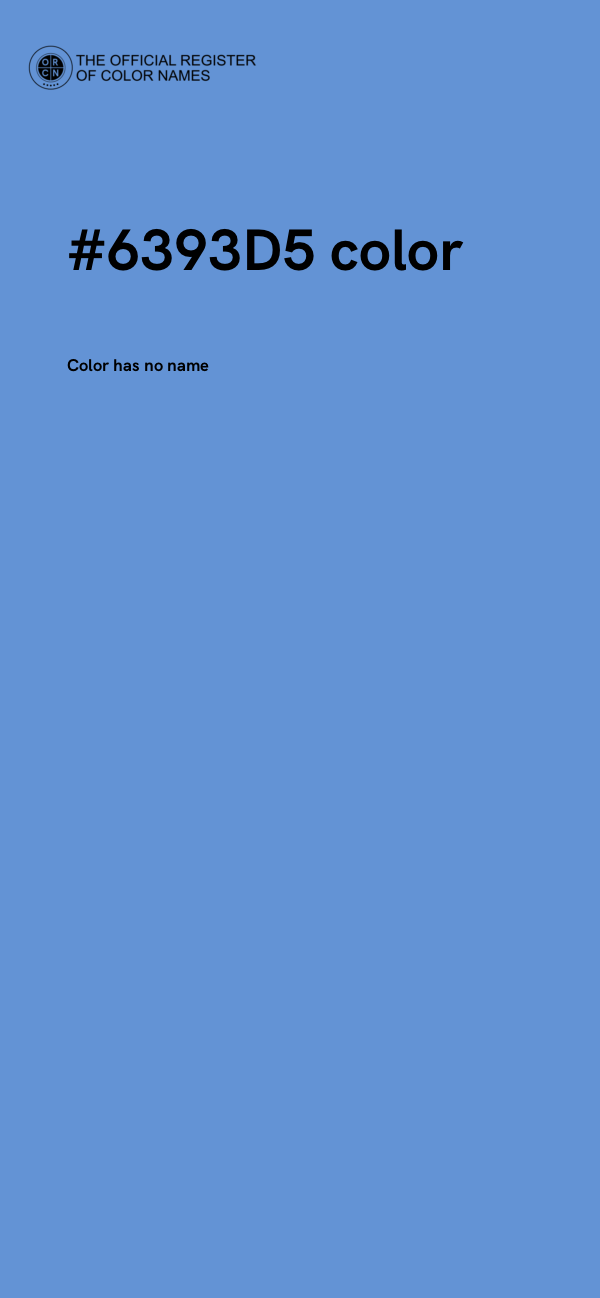 #6393D5 color image