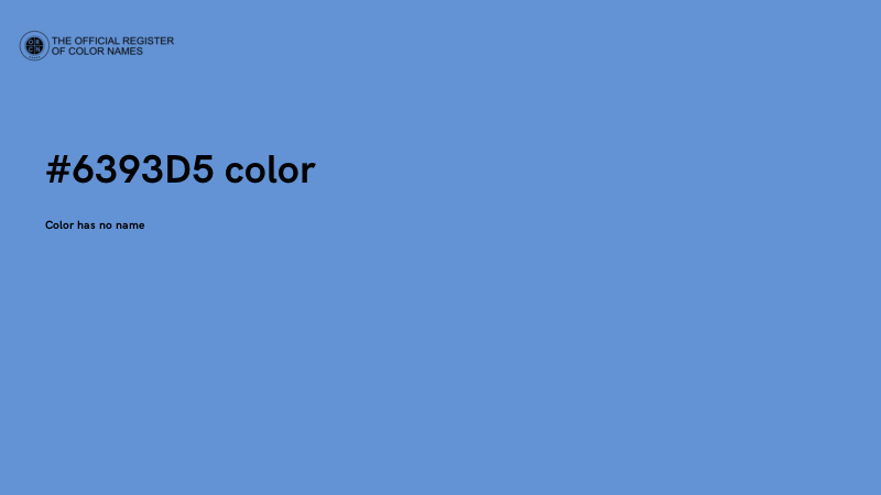 #6393D5 color image