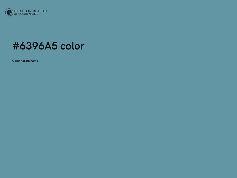 #6396A5 color image