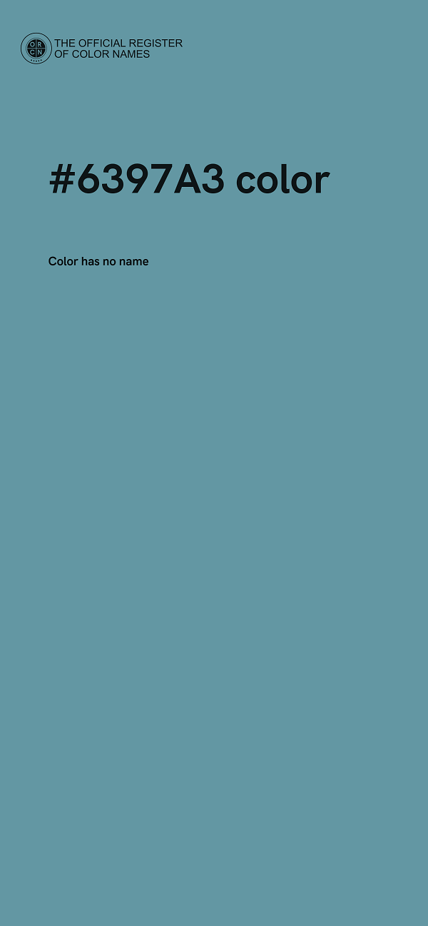 #6397A3 color image