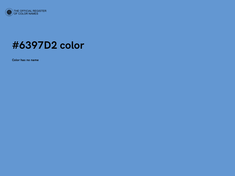 #6397D2 color image