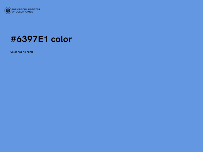 #6397E1 color image