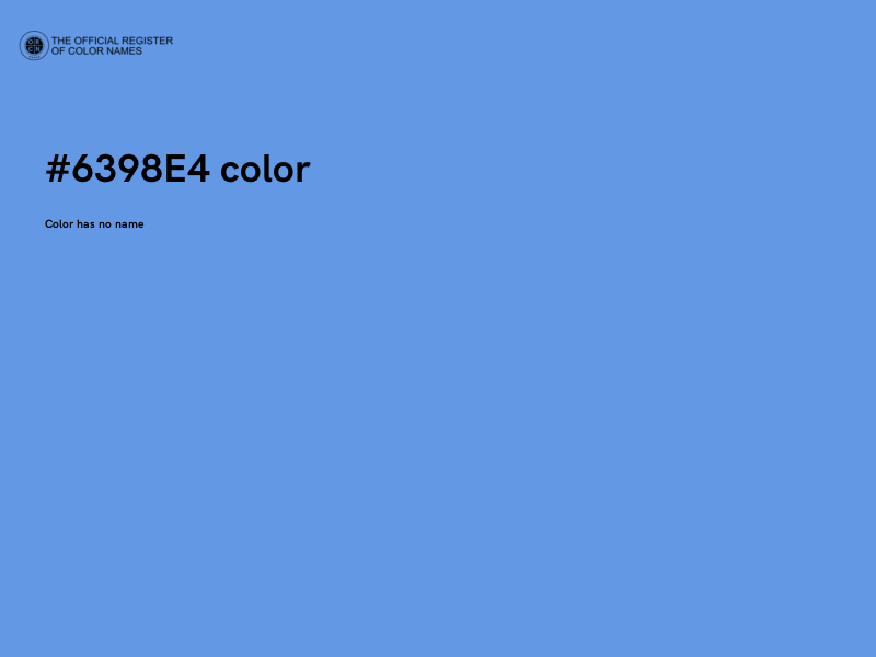 #6398E4 color image