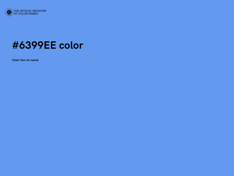 #6399EE color image
