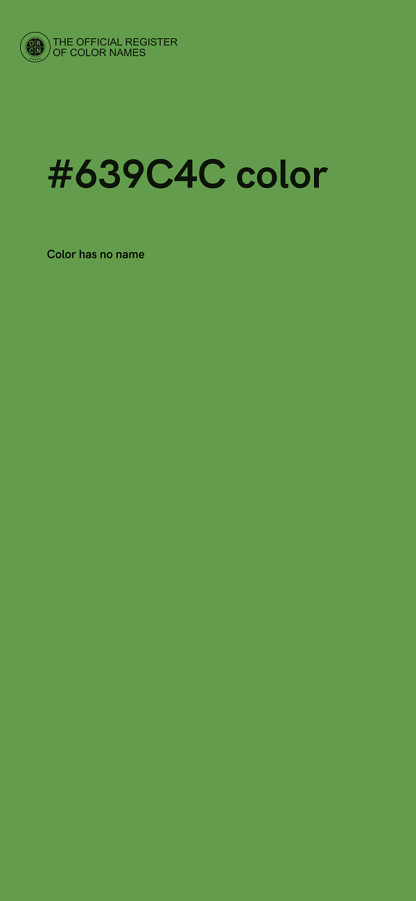 #639C4C color image
