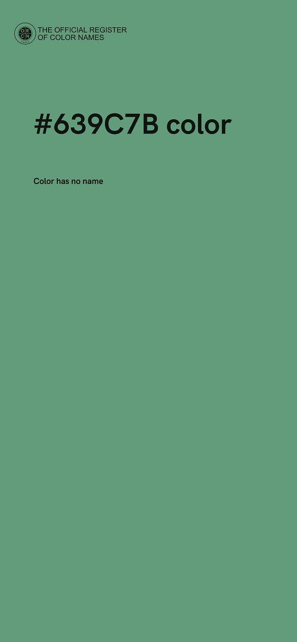 #639C7B color image