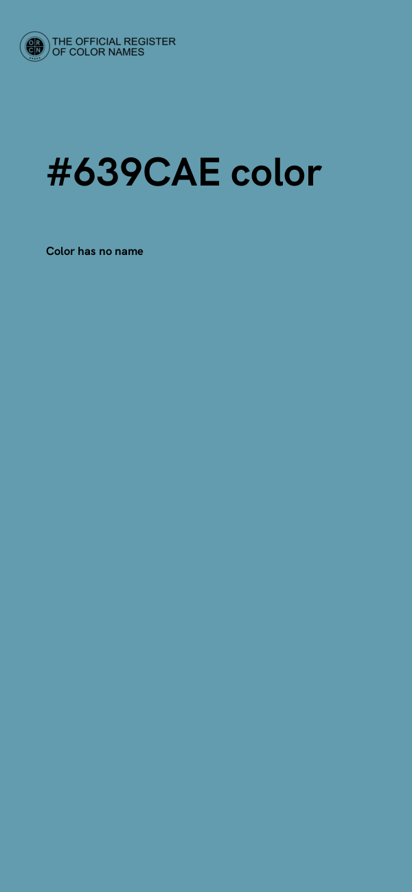 #639CAE color image