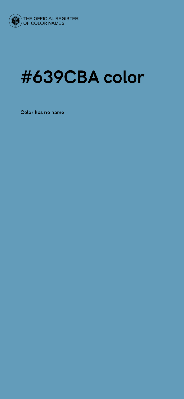 #639CBA color image