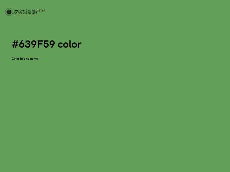 #639F59 color image