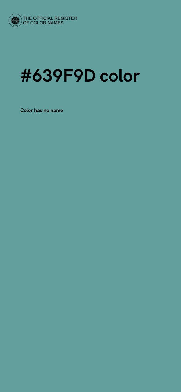#639F9D color image