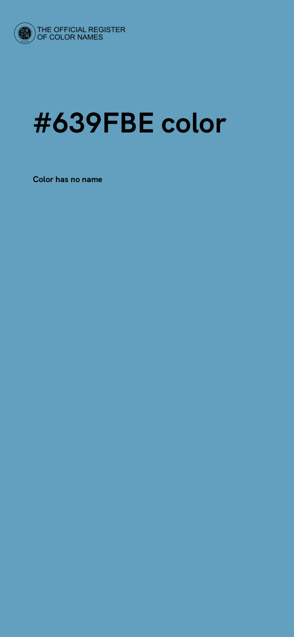 #639FBE color image