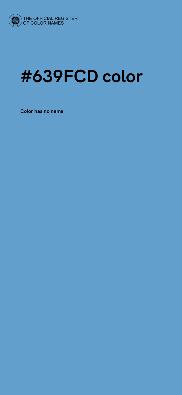 #639FCD color image