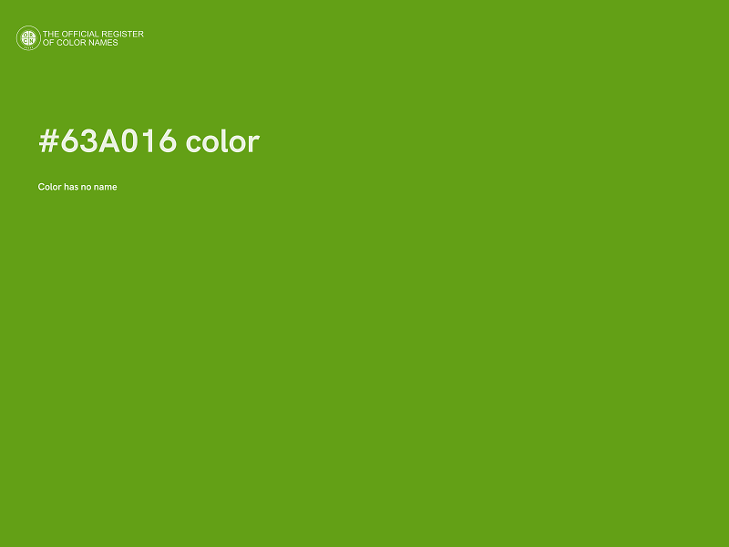 #63A016 color image