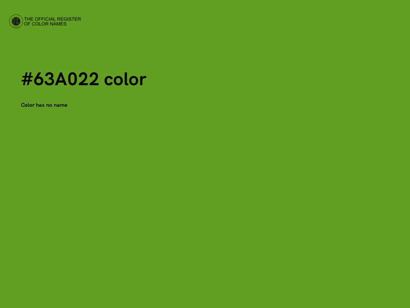 #63A022 color image