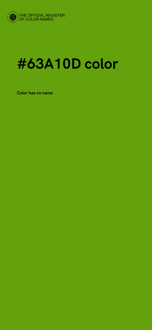 #63A10D color image