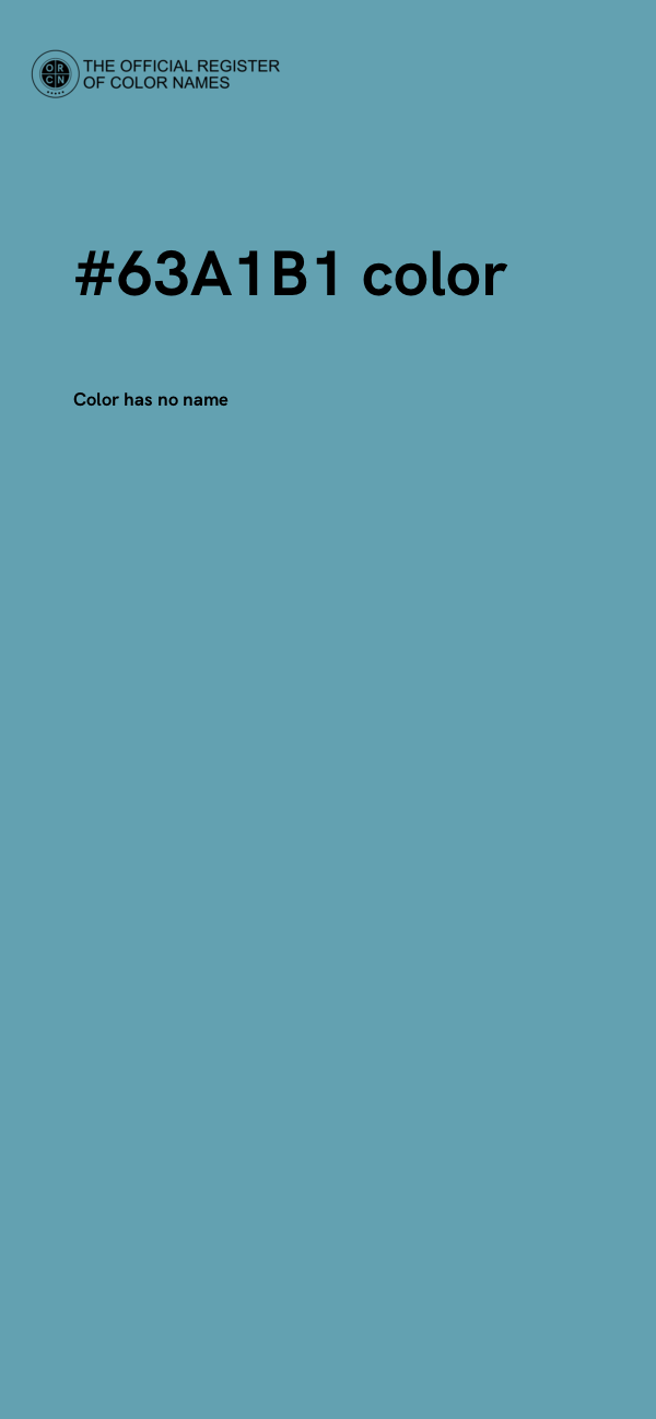 #63A1B1 color image