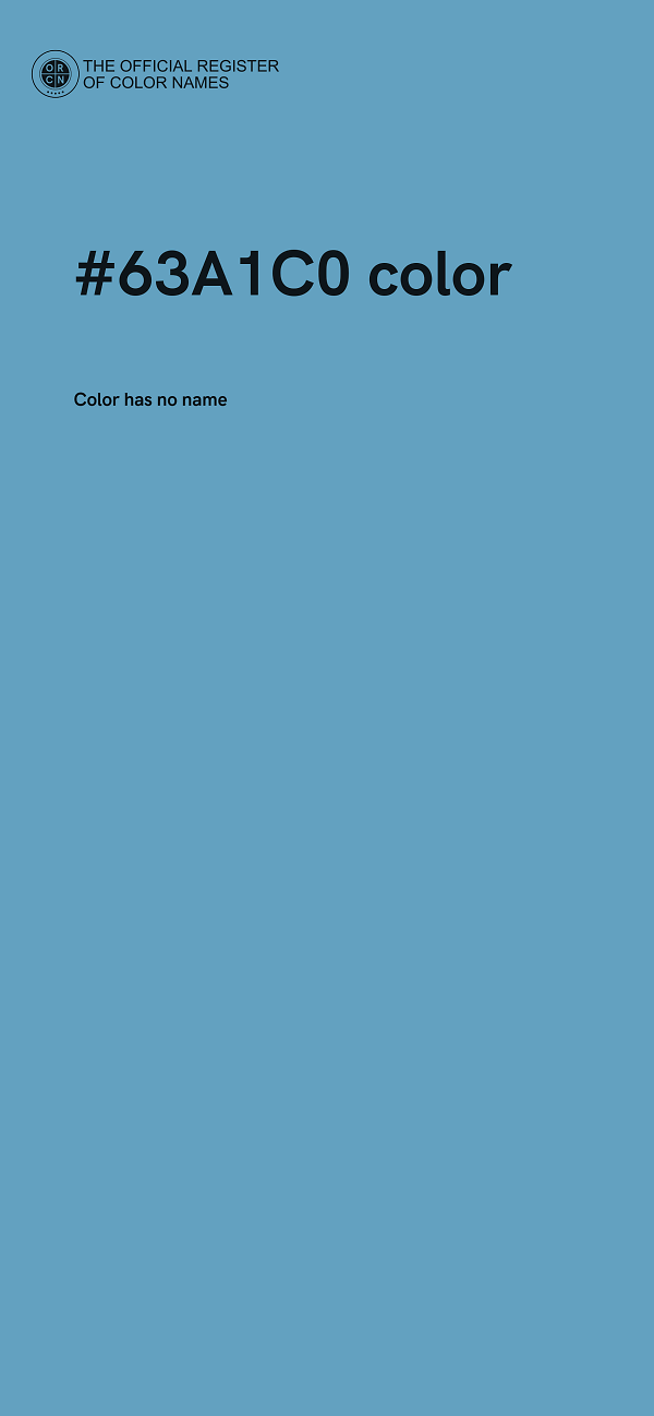 #63A1C0 color image