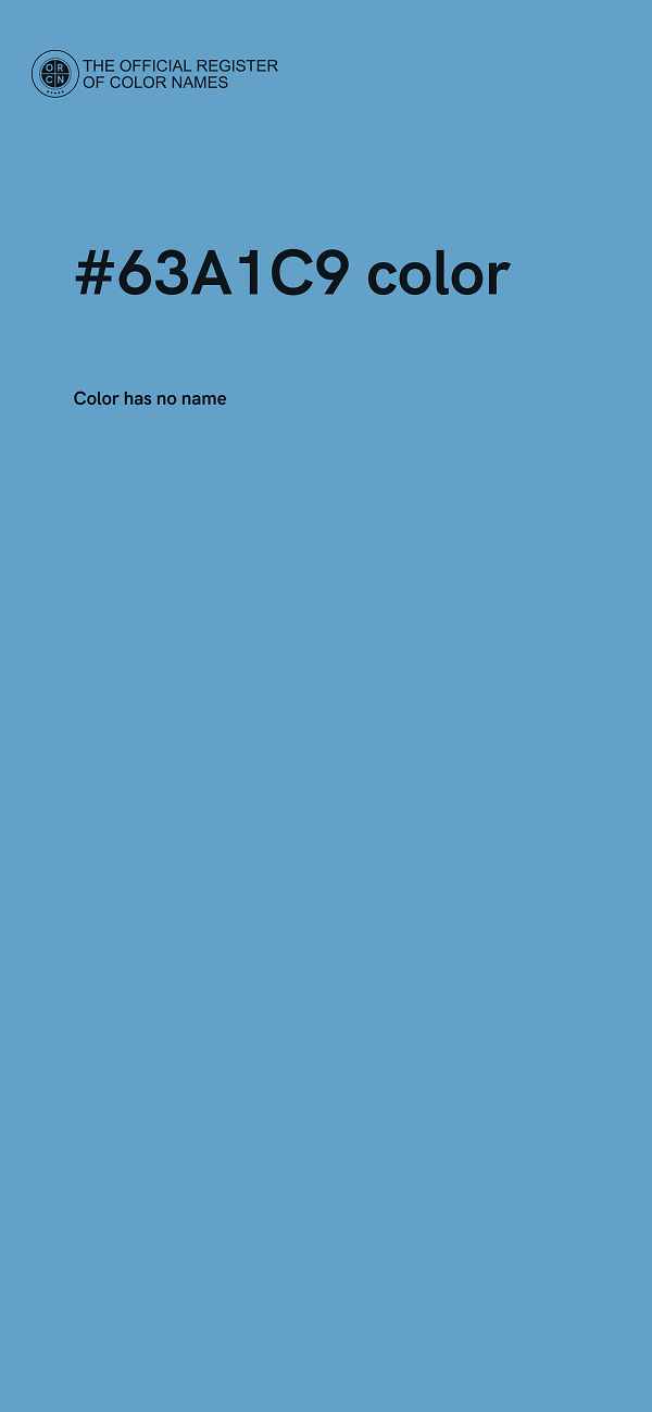 #63A1C9 color image