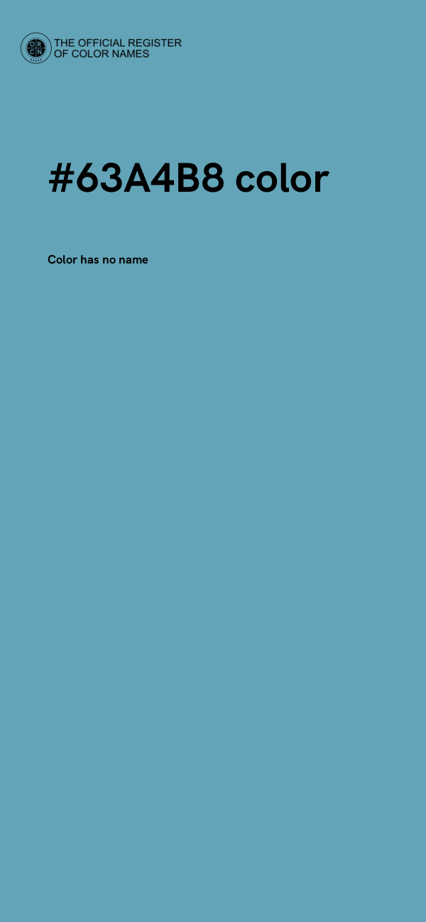 #63A4B8 color image