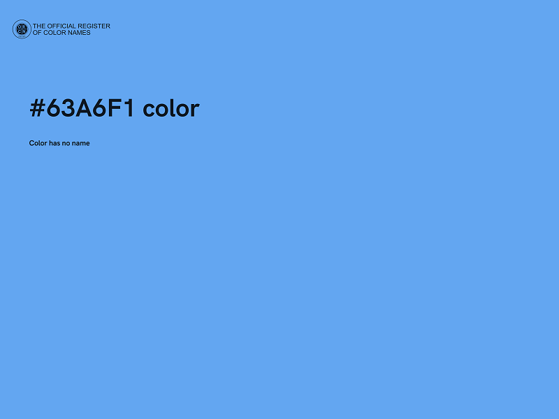 #63A6F1 color image