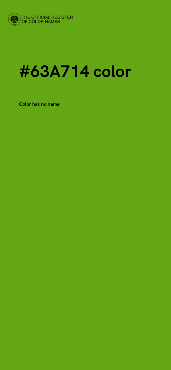 #63A714 color image