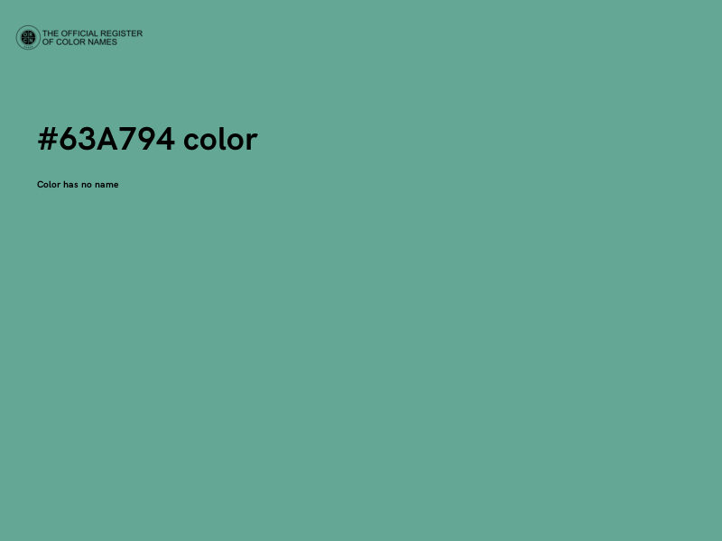 #63A794 color image