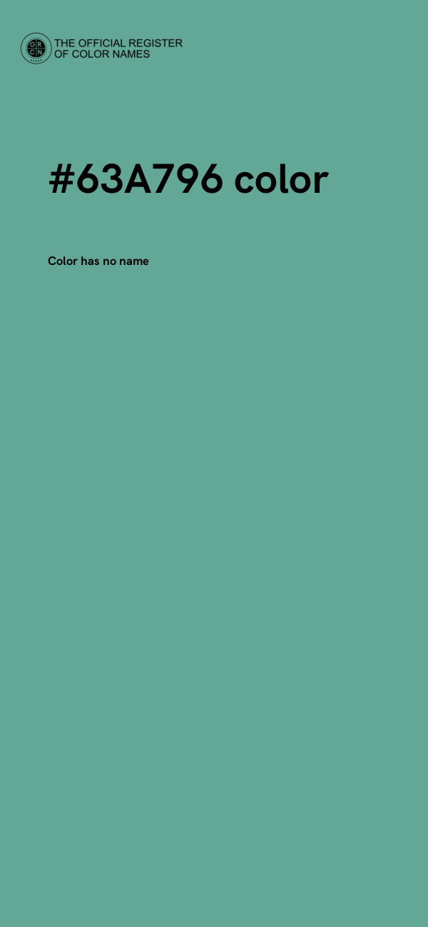 #63A796 color image