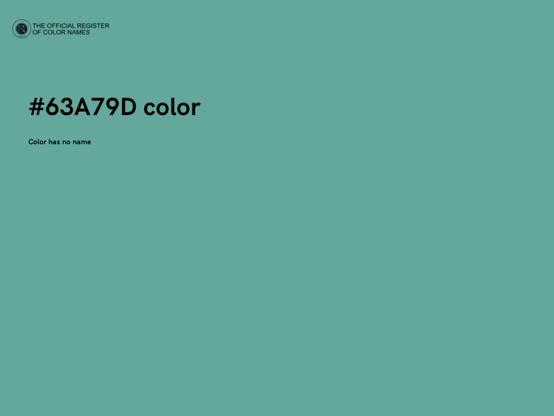 #63A79D color image