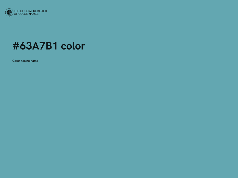 #63A7B1 color image