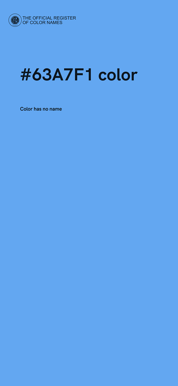 #63A7F1 color image