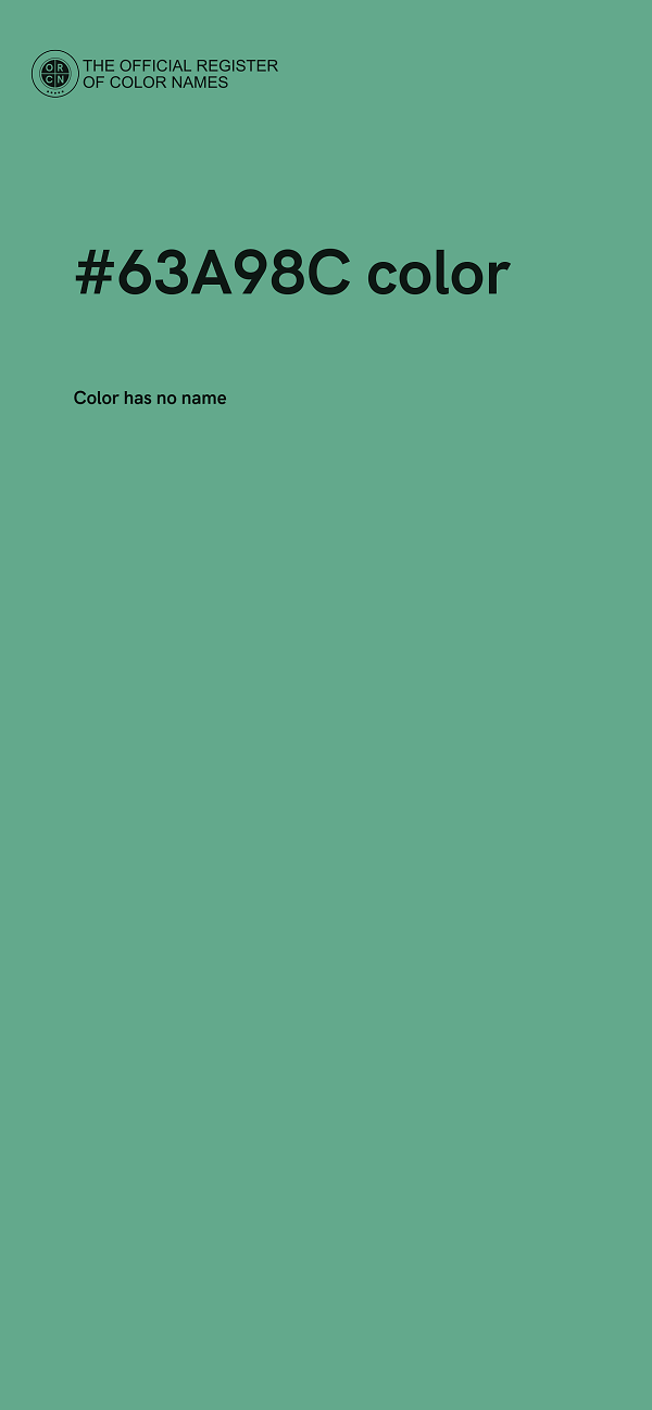 #63A98C color image