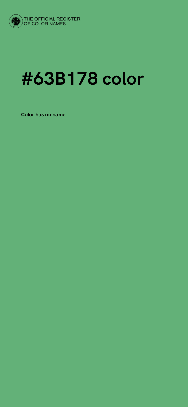 #63B178 color image