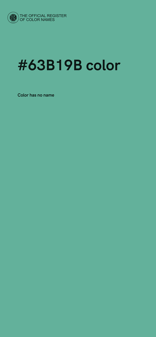 #63B19B color image