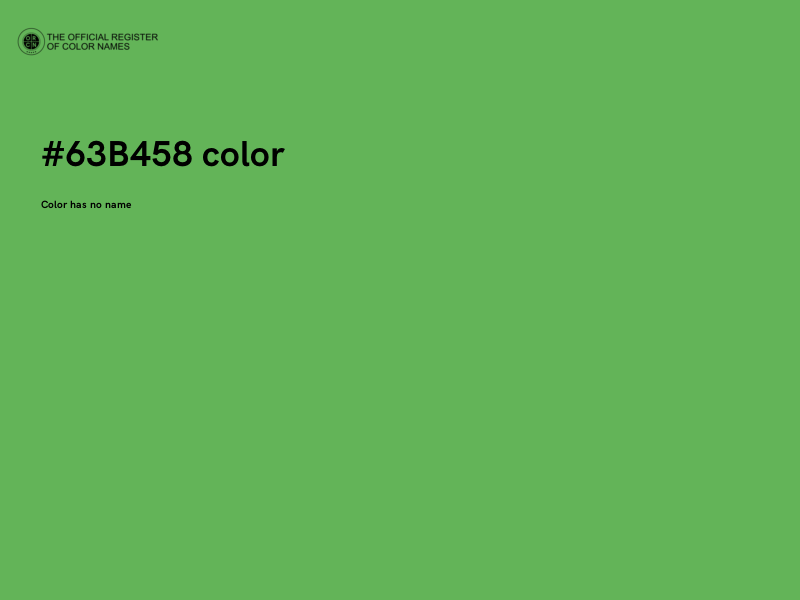 #63B458 color image