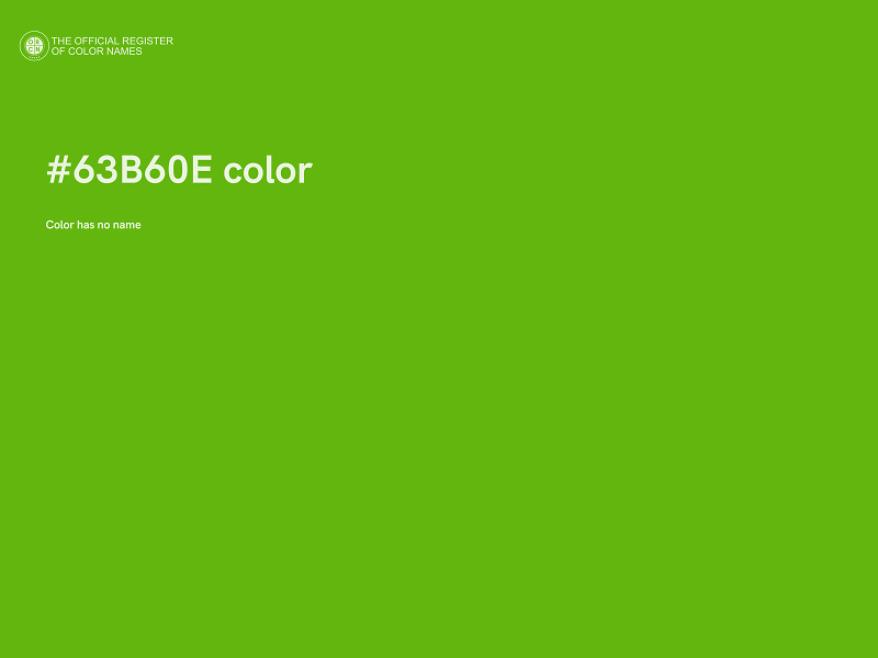 #63B60E color image