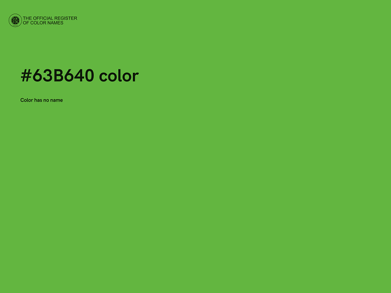 #63B640 color image