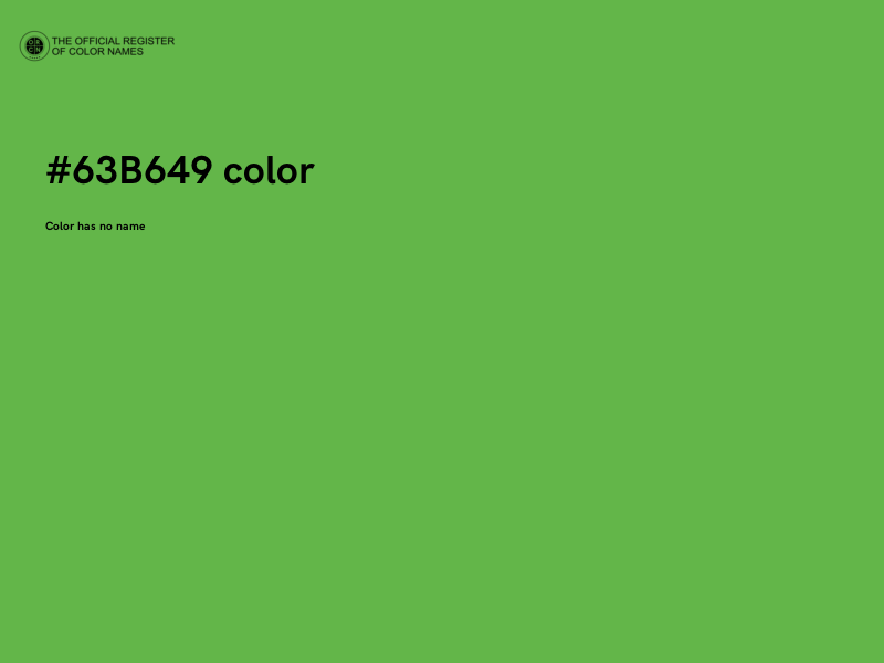 #63B649 color image