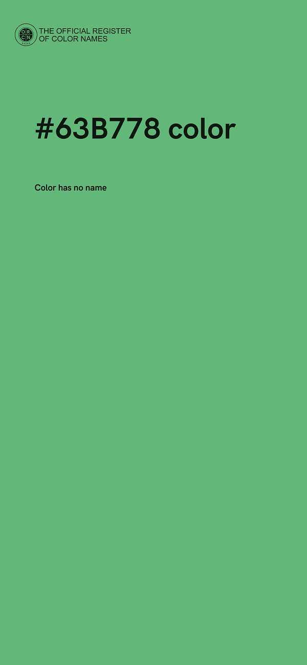 #63B778 color image