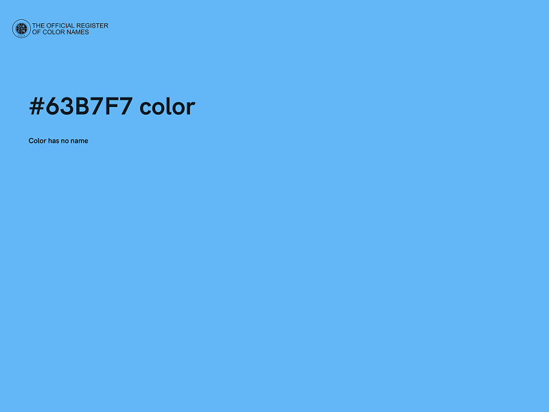 #63B7F7 color image