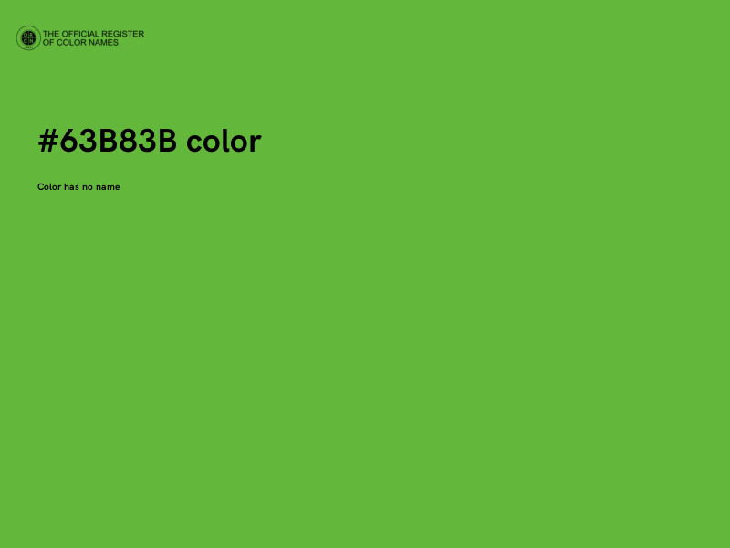 #63B83B color image