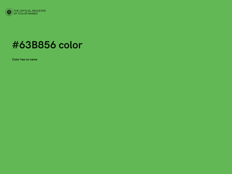 #63B856 color image