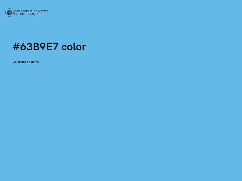 #63B9E7 color image