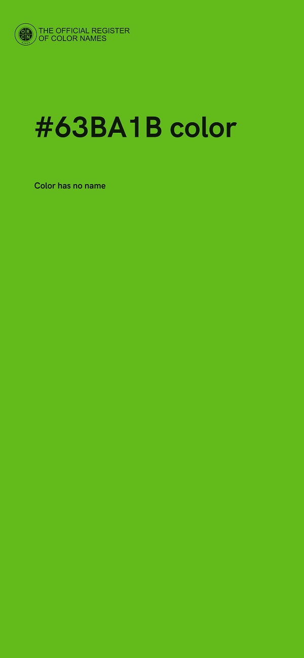 #63BA1B color image