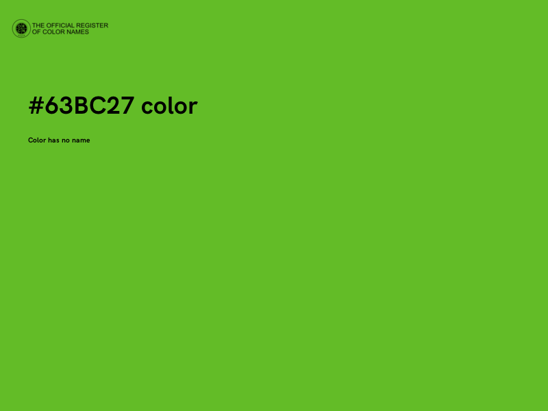 #63BC27 color image