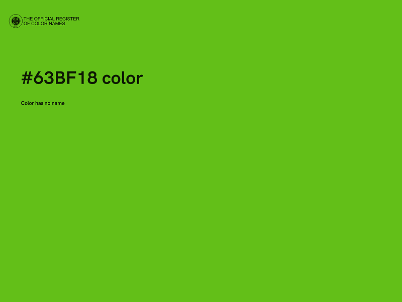 #63BF18 color image