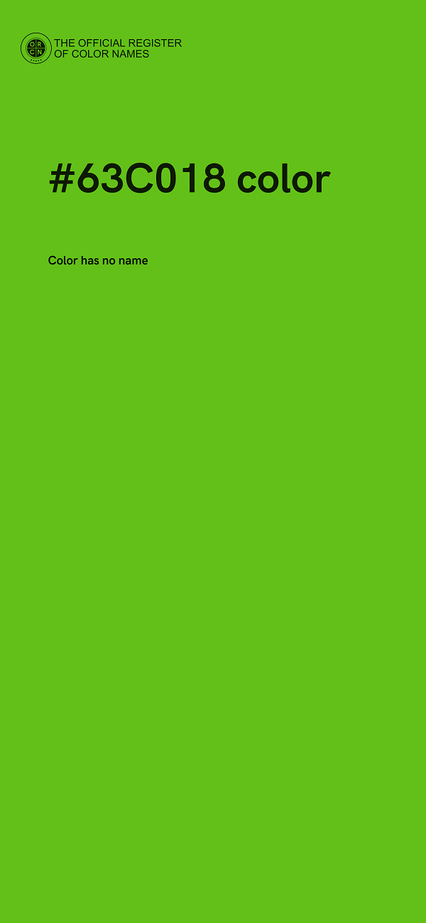 #63C018 color image